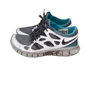 Nike Free Run 3 Womens Running Shoes Gray Teal White Size 7 472526 003